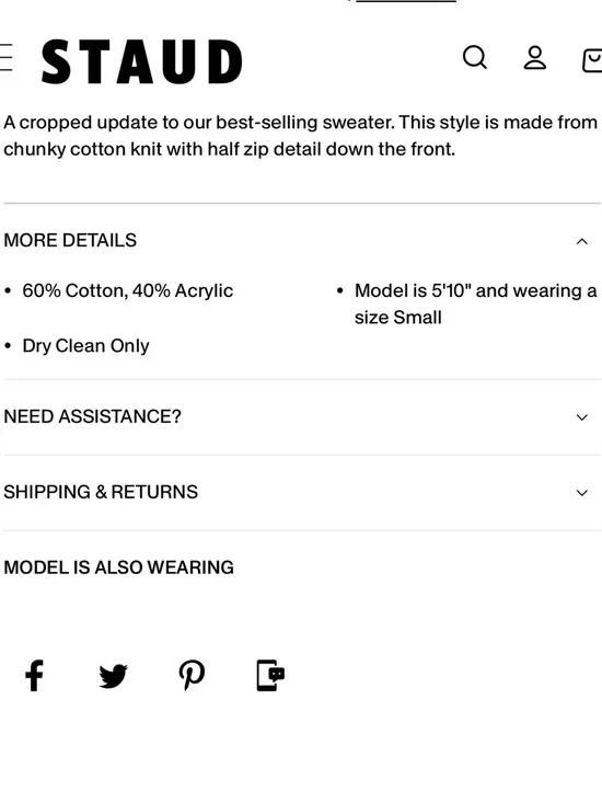 Staud cropped Hampton sweater - Picture 14 of 15